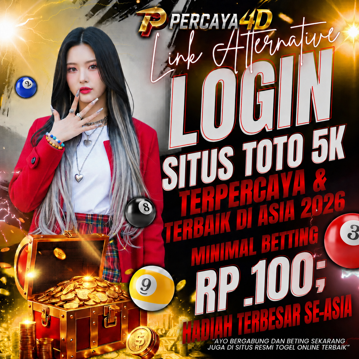 PERCAYA4D Portal Resmi Situs Toto Slot Gacor & Bandar Toto Terpercaya Depo 5K.